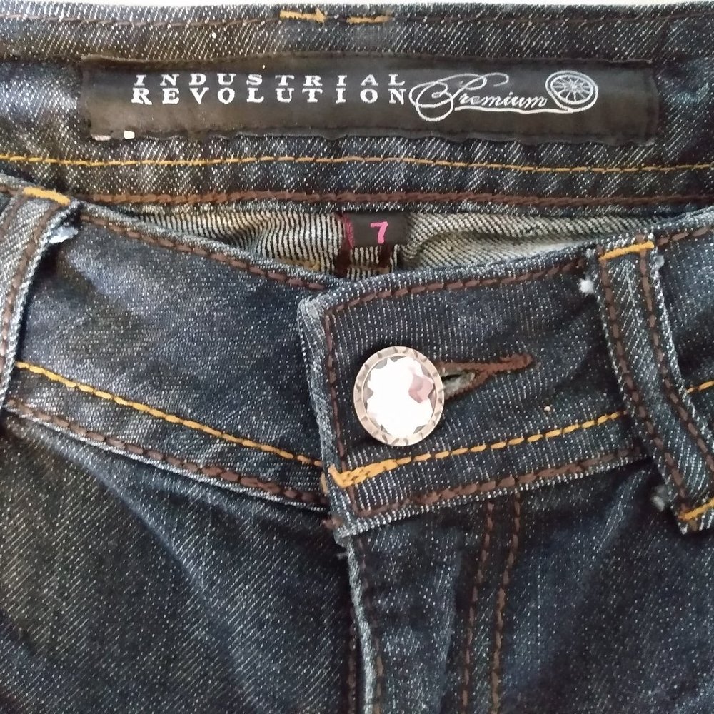 Industrial Revolution Factory Faded Jeans